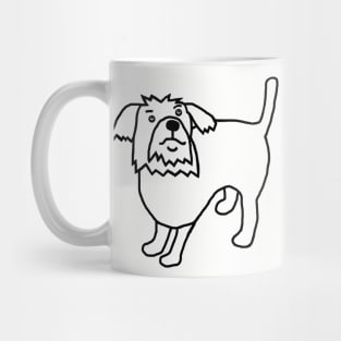 Fergus the Dog Outline Mug